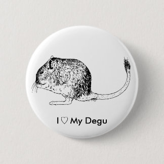 Badge Rond 5 Cm Amour Degus - goupilles