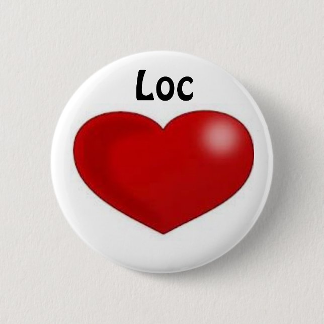 Badge Rond 5 Cm Amour d'emplacement (Devant)
