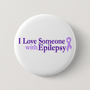 Badge Rond 5 Cm amour d'épilepsie