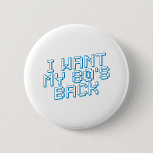 Badge Rond 5 Cm Amour des années 80