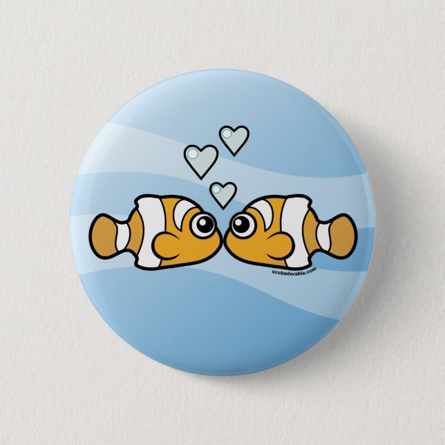 Badge Rond 5 Cm Amour des clowns (Devant)
