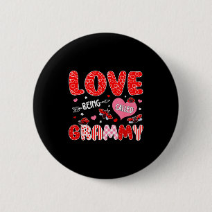 Badge Rond 5 Cm Amour d'être appelé grammy valentine fête des mère