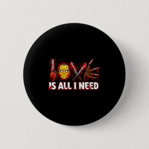 Badge Rond 5 Cm Amour d'Horreur Drôle pour Femmes C'est Tout Ce Do