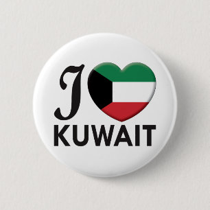 Badge Rond 5 Cm Amour du Kowéit