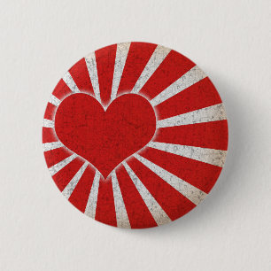 Badge Rond 5 Cm Amour en hausse