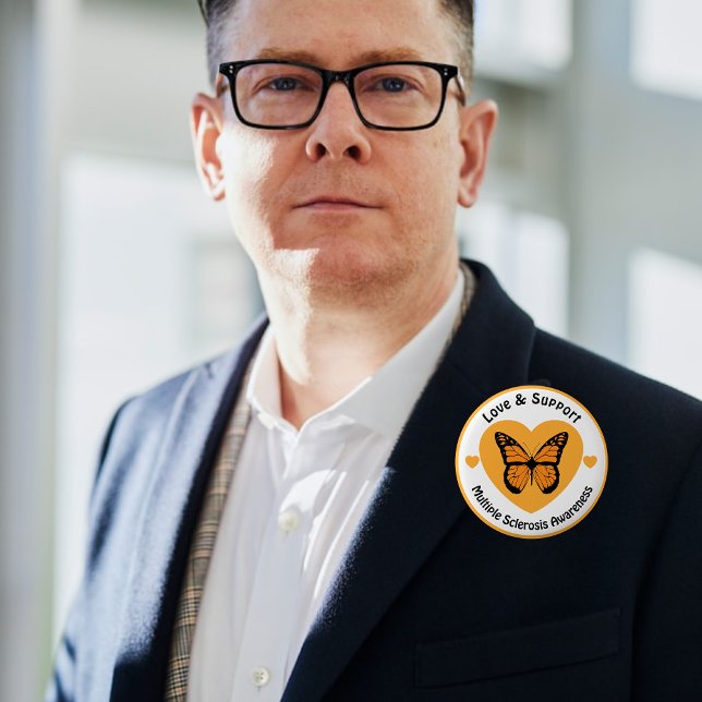 Badge Rond 5 Cm Amour et soutien Sensibilisation à la sclérose en  (Créateur téléchargé)