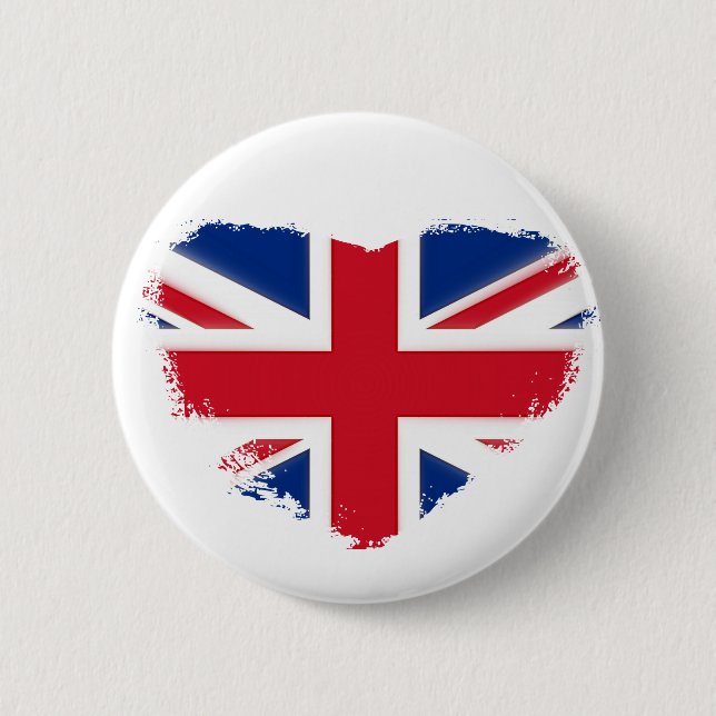 Badge Rond 5 Cm Amour Grande-Bretagne (Devant)