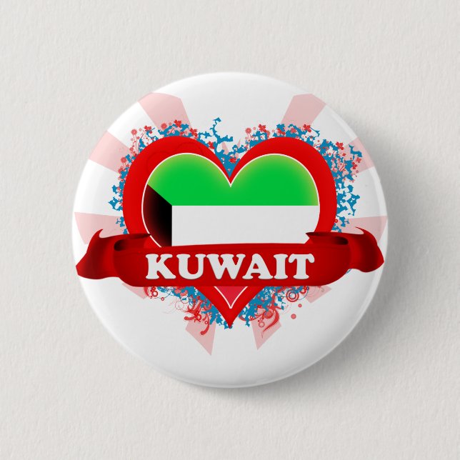 Badge Rond 5 Cm Amour Kowéit du cru I (Devant)