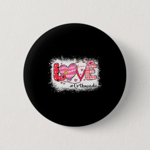 Badge Rond 5 Cm Amour Orthopédique Infirmière Vie Soins Cœur Saint