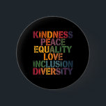 Badge Rond 5 Cm Amour Paix Diversité Inclusion Égalité Black Hist<br><div class="desc">Amour Paix Diversité Inclusion Égalité Histoire des Noirs Mois 1</div>