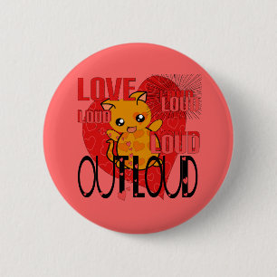 Badge Rond 5 Cm Amour par la force