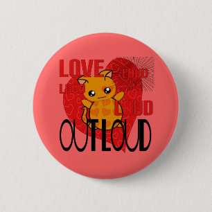 Badge Rond 5 Cm Amour par la force