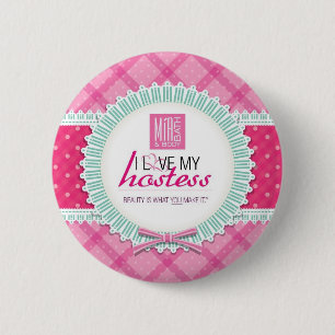 Badge Rond 5 Cm Amour rond d'I mon Pin d'hôtesse