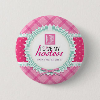 Badge Rond 5 Cm Amour rond d'I mon Pin d'hôtesse