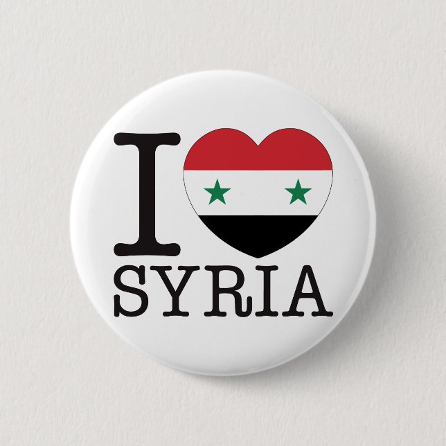Badge Rond 5 Cm Amour v2 de la Syrie (Devant)