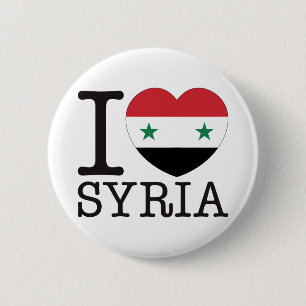 Badge Rond 5 Cm Amour v2 de la Syrie