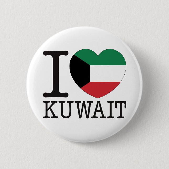 Badge Rond 5 Cm Amour v2 du Kowéit (Devant)