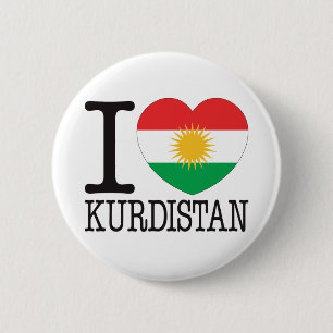 Badge Rond 5 Cm Amour v2 du Kurdistan