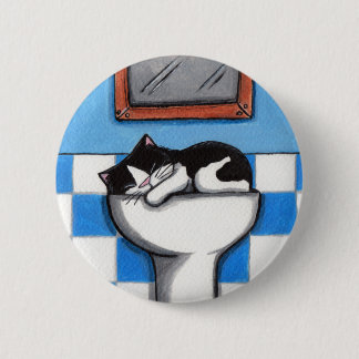 Badge Rond 5 Cm Amour v.01 - bouton d'évier de chat