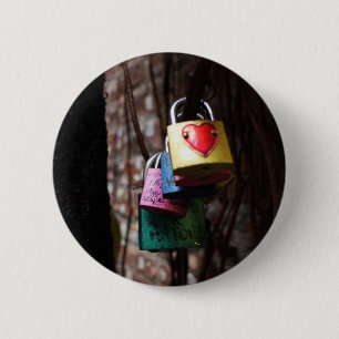 Badge Rond 5 Cm Amour verrouillé