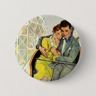 Badge Rond 5 Cm Amour vintage et romance, Roller Dessous de verre