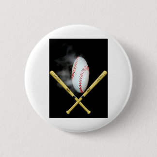 Badge Rond 5 Cm amoureux de baseball