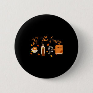 Badge Rond 5 Cm Amoureux de Jésus Dieu Catholique Verset de la Bib