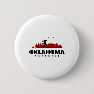 Badge Rond 5 Cm Amoureux de Oklahoma Softll Vintage Minimaliste Ci