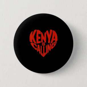 Badge Rond 5 Cm Amoureux de safari Vacances faune africaine J'aime