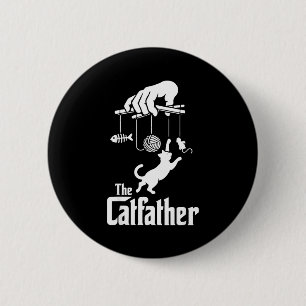 Badge Rond 5 Cm Amoureux des chats drôle le père de chat hommes pa