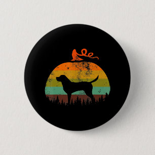 Badge Rond 5 Cm Amoureux des chiens Citrouille Vintage Halloween