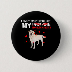 Badge Rond 5 Cm Amoureux des chiens J'Aime Vraiment Mon Labrador