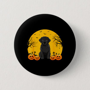 Badge Rond 5 Cm Amoureux des chiens Labrador noir Hommes Femmes En