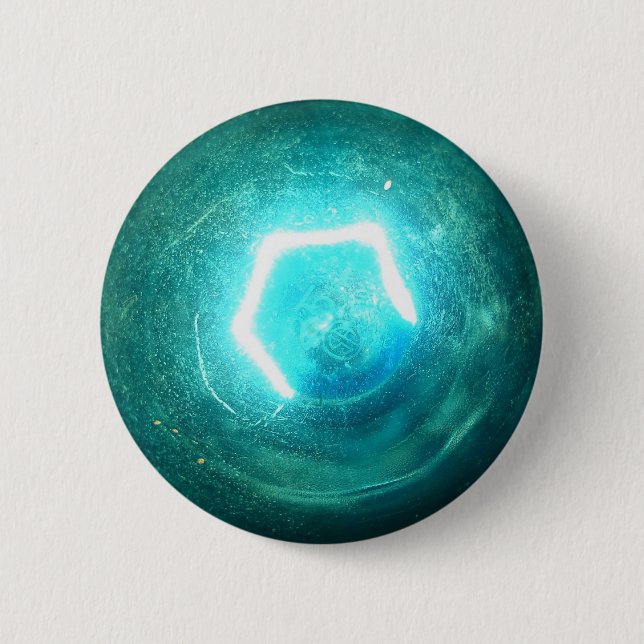 Badge Rond 5 Cm Ampoule bleue (Devant)