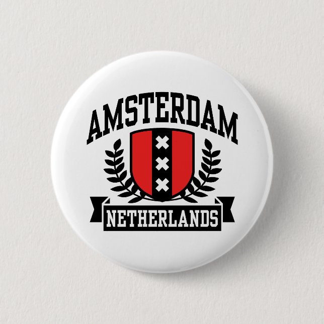 Badge Rond 5 Cm Amsterdam (Devant)