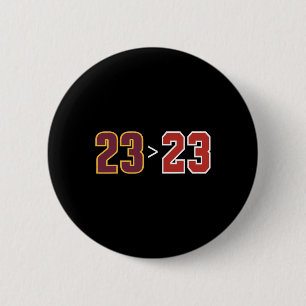 Badge Rond 5 Cm Amusant 23 Vs 23 Ventilateurs Et Joueurs De Basket