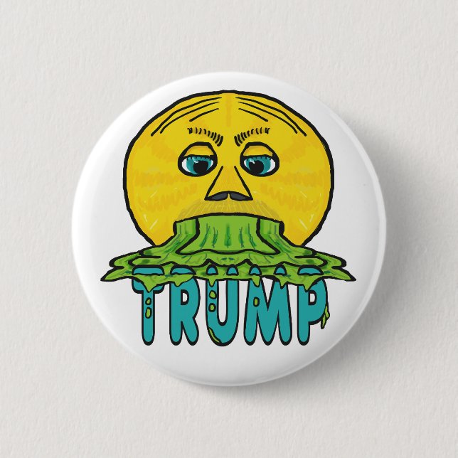 Badge Rond 5 Cm Amusant anti-Trump (Devant)