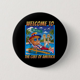 Badge Rond 5 Cm Amusant Bienvenue Dans Le Golfe des Amériques 9 fé