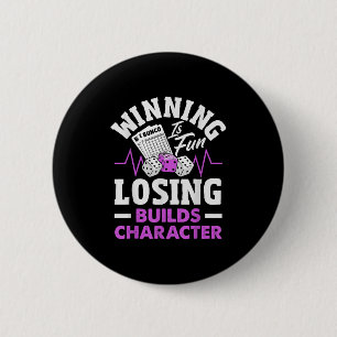 Badge Rond 5 Cm Amusant Bunco Dice Jeu Fan Hearbeat Pour Bunco Bas