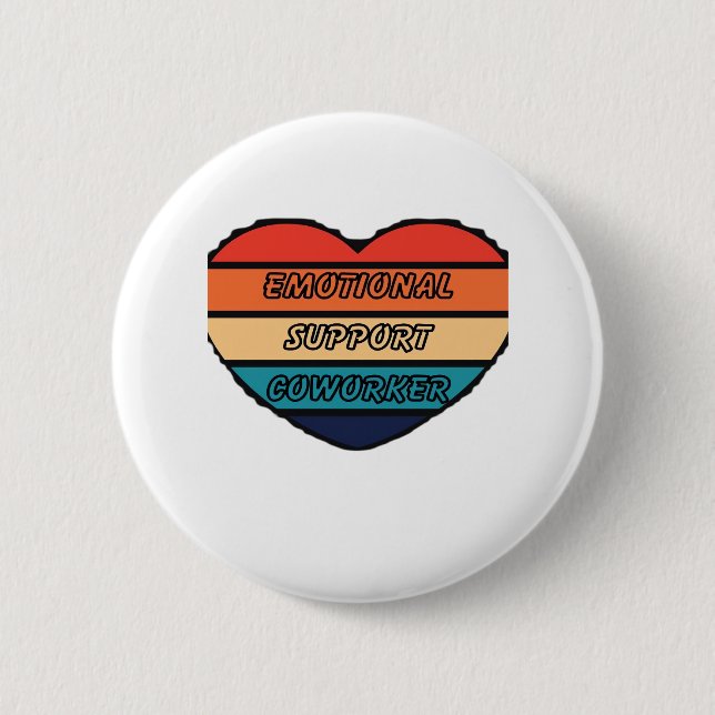 Badge Rond 5 Cm Amusant d'aide émotionnelle (Devant)