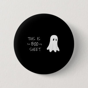 Badge Rond 5 Cm Amusant fantôme d'Halloween Ceci est Boite Sheet