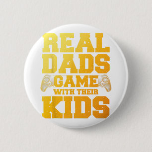 Badge Rond 5 Cm Amusant Gamer Papa Art Pour Jouer Papa Papa Daddy
