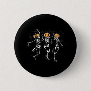 Badge Rond 5 Cm Amusant Halloween Citrouille Danser Costume squele