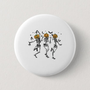 Badge Rond 5 Cm Amusant Halloween Citrouille Danser Costume squele