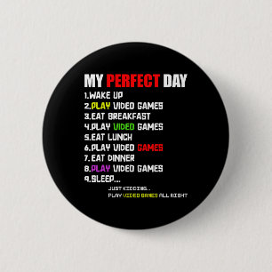 Badge Rond 5 Cm Amusant Joueur Vidéo Joueur Pour Garçons Filles Ho
