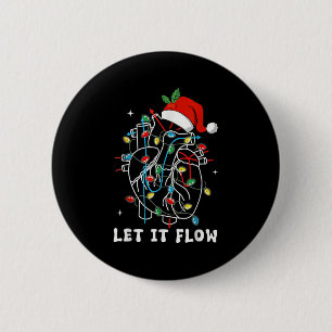 Badge Rond 5 Cm Amusant Laisser Flow Anatomie Coeur Cardiaque Infi