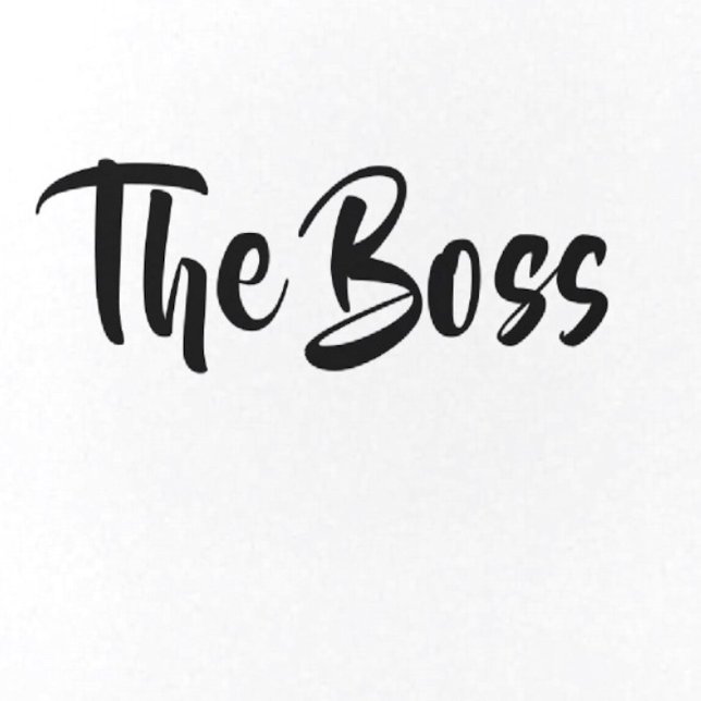 BADGE ROND 5 CM AMUSANT, LE BOSS (An ideal gift for your boss or a fun gift for your partner.)