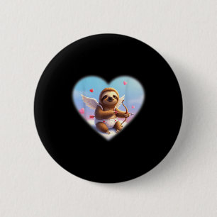 Badge Rond 5 Cm Amusant Mignon Amoureux de Paresseux Pourrait Sort
