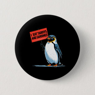 Badge Rond 5 Cm Amusant Pingouin Tarifs Je Mange Tarifs Et Sardine