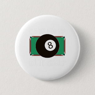 Badge Rond 5 Cm Amusant Pool Player Billiards Cadeau Rack Em Up